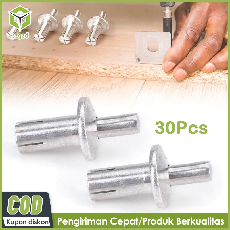 Szgzd 30Pcs Frame Angkur Paku Rivet Aluminium 5mm*7mm Paku keling inti Paku keling aluminium baru Ba