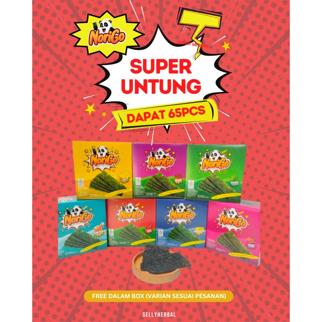 

SNACK RUMPUT LAUT | NORIGO (1 DUS ISI 5 BOX )