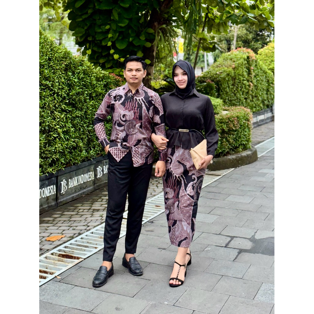 COUPLE SET BRAMA UNGU KAMANIA BATIK