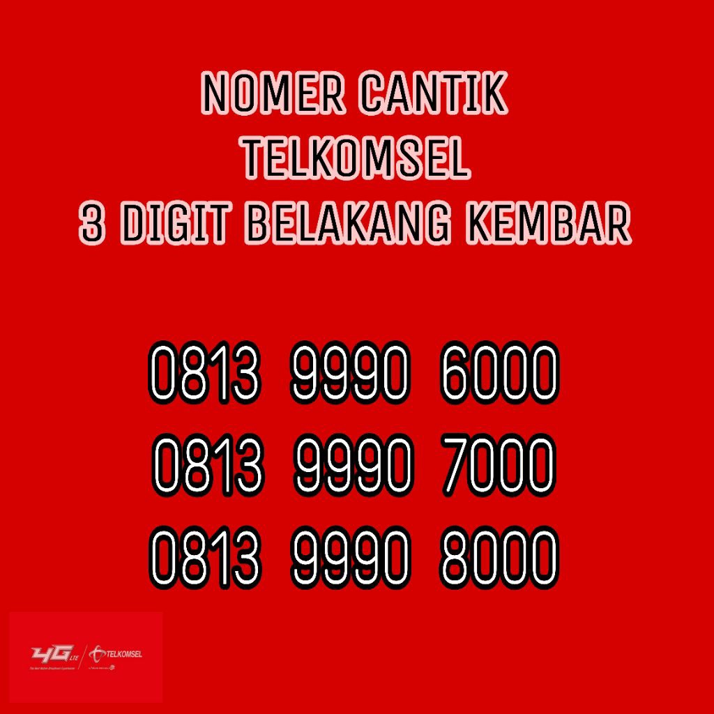 NOMER CANTIK TELKOMSEL