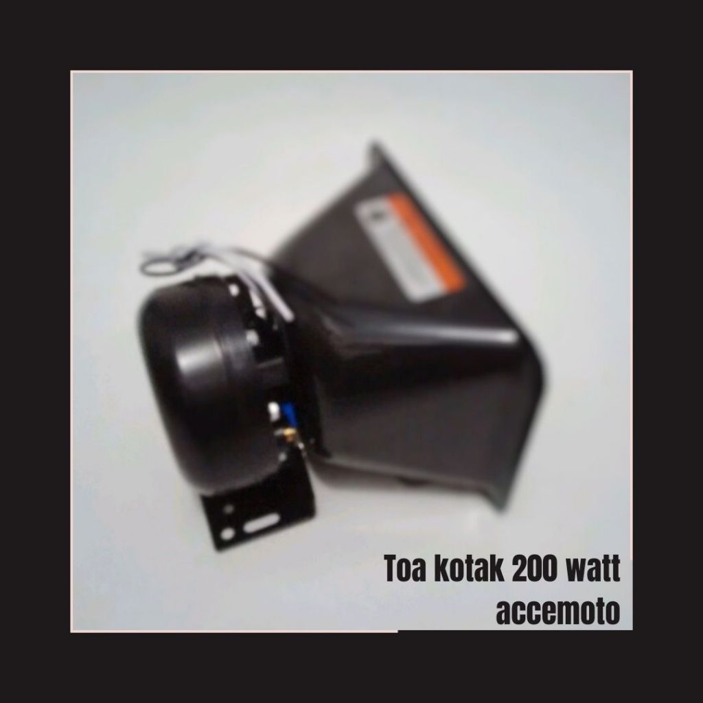 Toa Corong Gepeng 200watt plus Spul toa ukuran 52mm