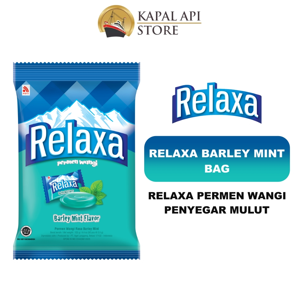 

RELAXA permen relaxa 125gr isi 50pcs - relaxa barley - Permen Mint