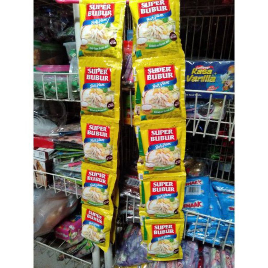 

Super Bubur Rasa Ayam 1 Renteng Isi 10 Pcs