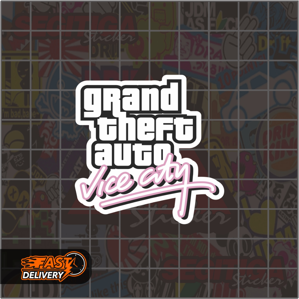 

Sticker Grand Theft Auto Vice City GTA Ukuran 5 x 5 Cm