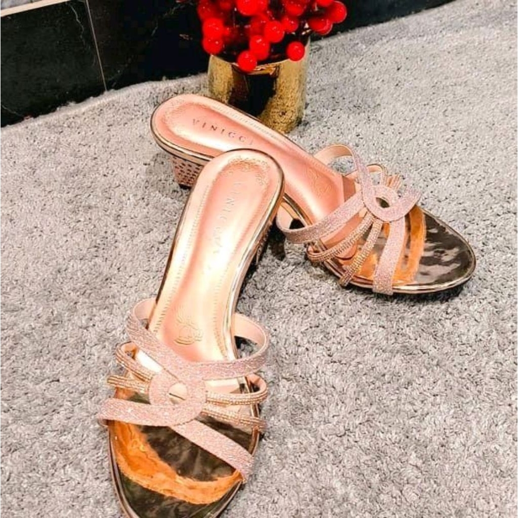 Vinicci Ai 856 Heels Wanita Selop Pesta 5cm