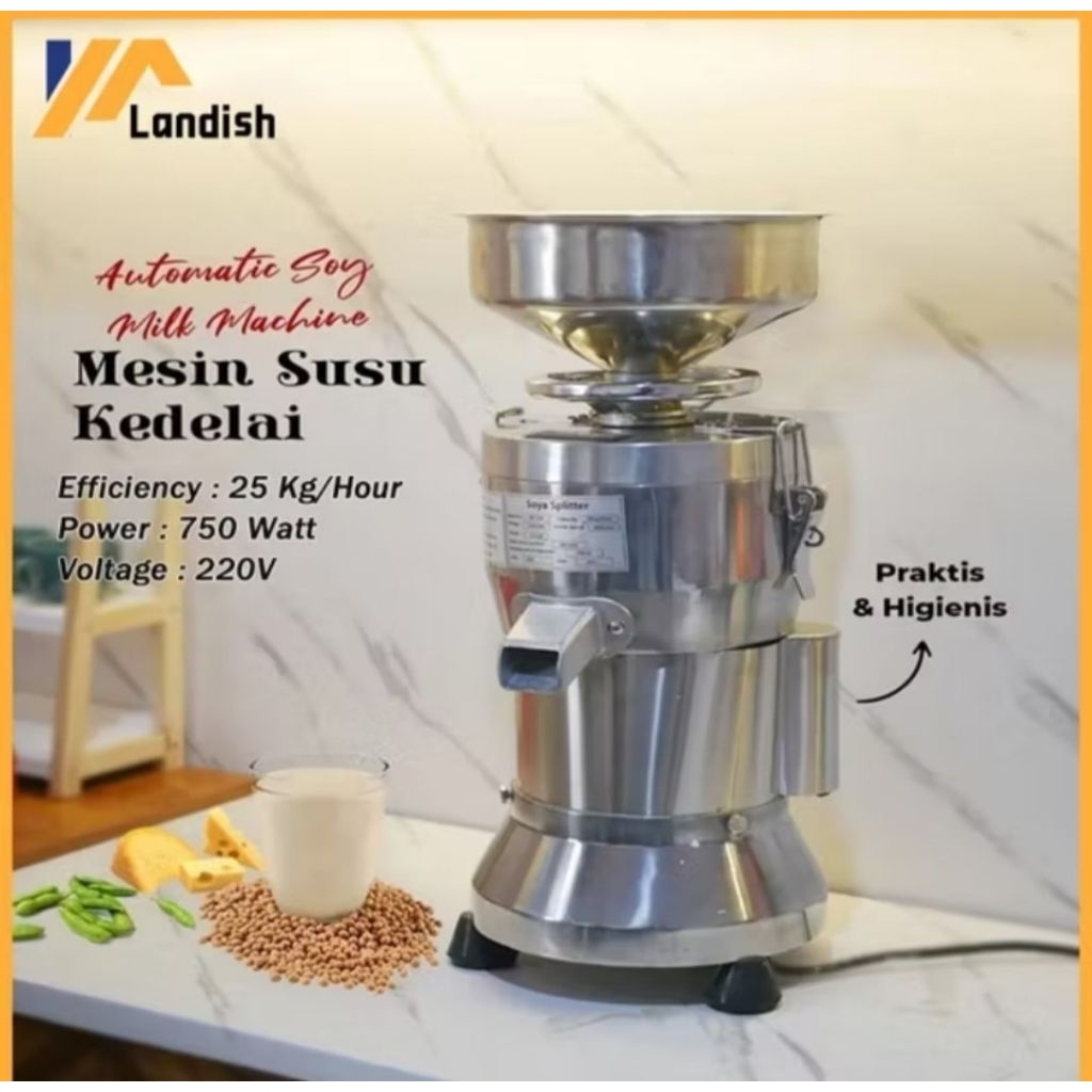 Motor Tembaga Mesin Susu Kedelai Commercial Tofu Processing Machinery/Soy Milk Pulp Residue Separati