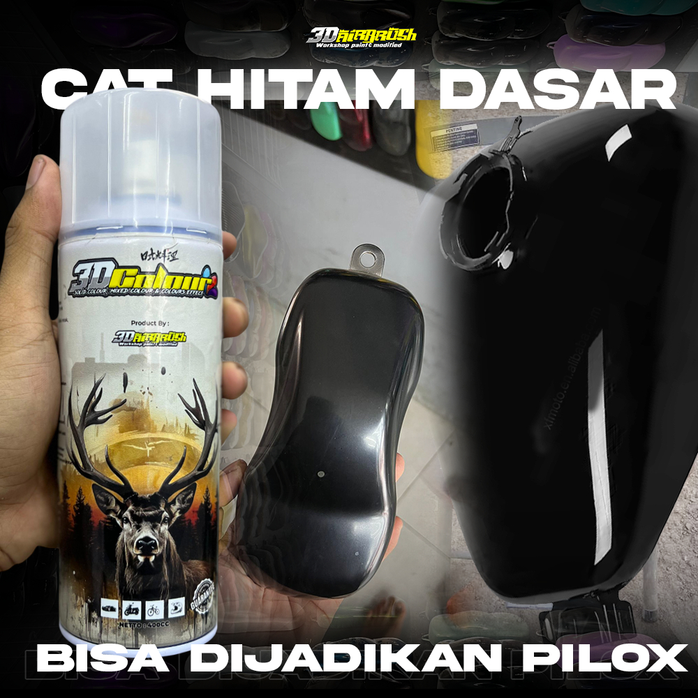 ( BISA DIJADIKAN PILOX ) CAT HITAM UNTUK DASAR