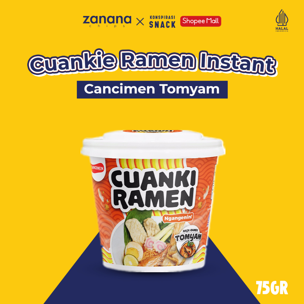 

Cancimen Tomyam - Cuankie Ramen Instant | Rasa Khas Bandung yang Bikin Ketagihan 75g