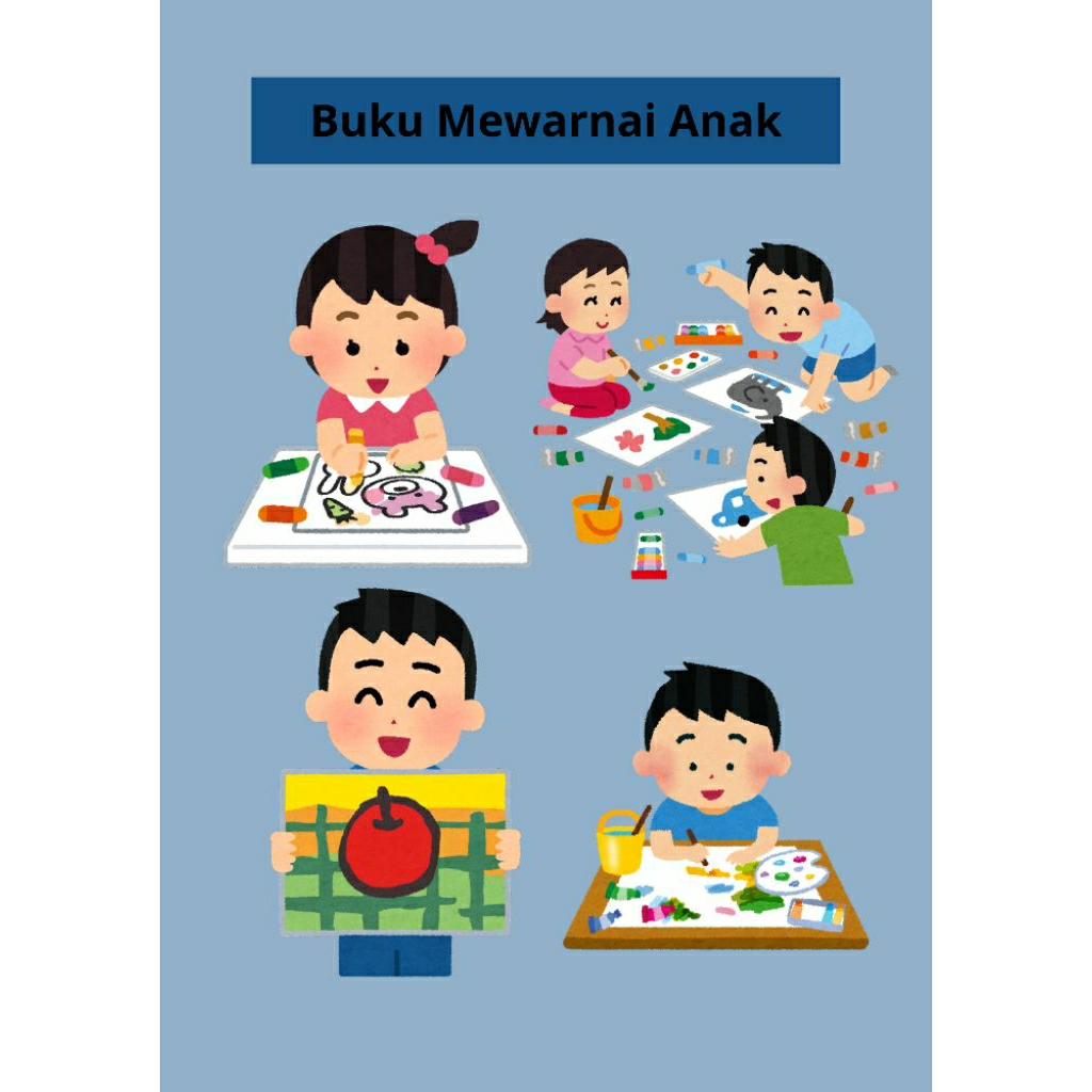 

Buku Belajar Mewarnai Anak-anak tema hewan