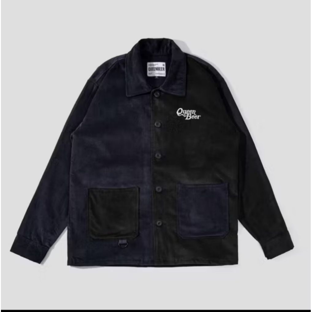 Jacket Corduroy Queenbeer Niels Blue Black