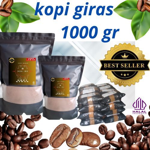 

BUBUK KOPI GIRAS DOA IBU 1 KG SPECIAL GILING HALUS