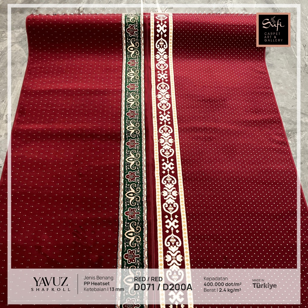 Karpet Masjid Meteran Design Turki  Tebal Yavuz