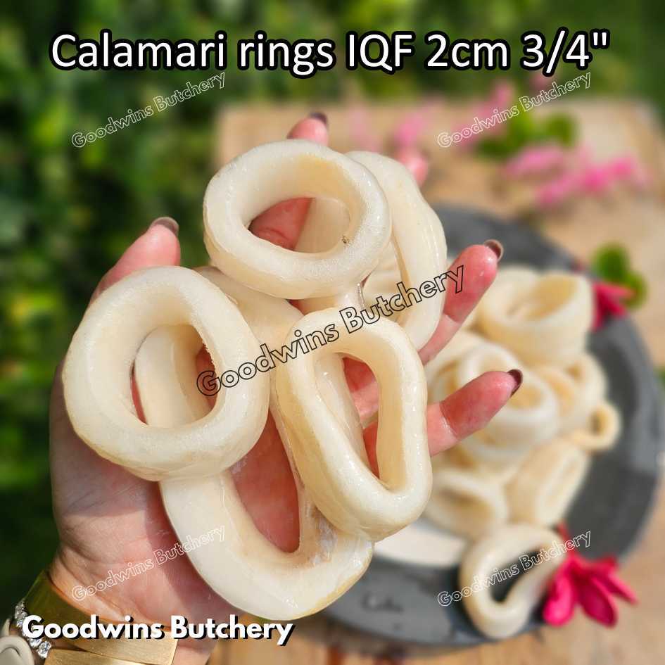 

ALL Calamari Cumi Squid | Ring Flower Tube | frozen seafood IQF GLZ 20-30% 1kg
