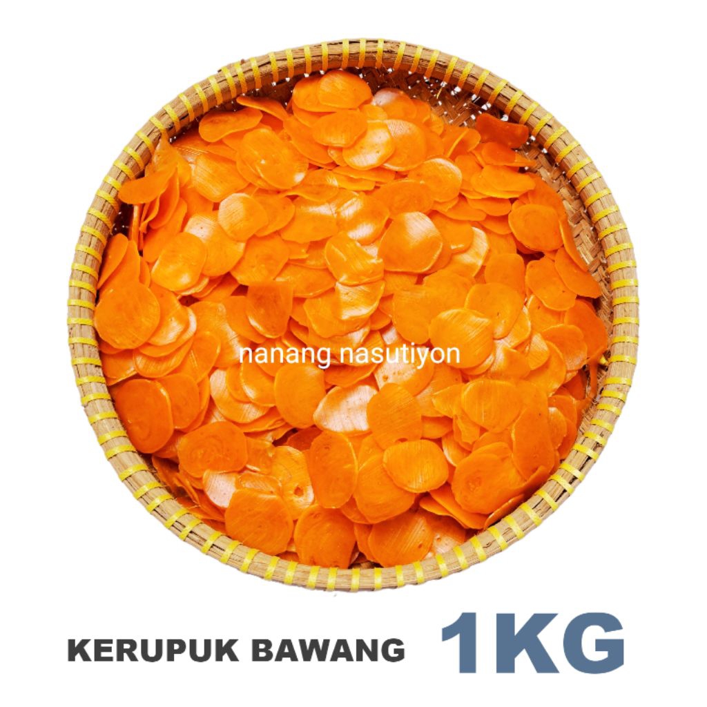 

KERUPUK BAWANG ORANGE KECIL MENTAH MEKAR 1KG