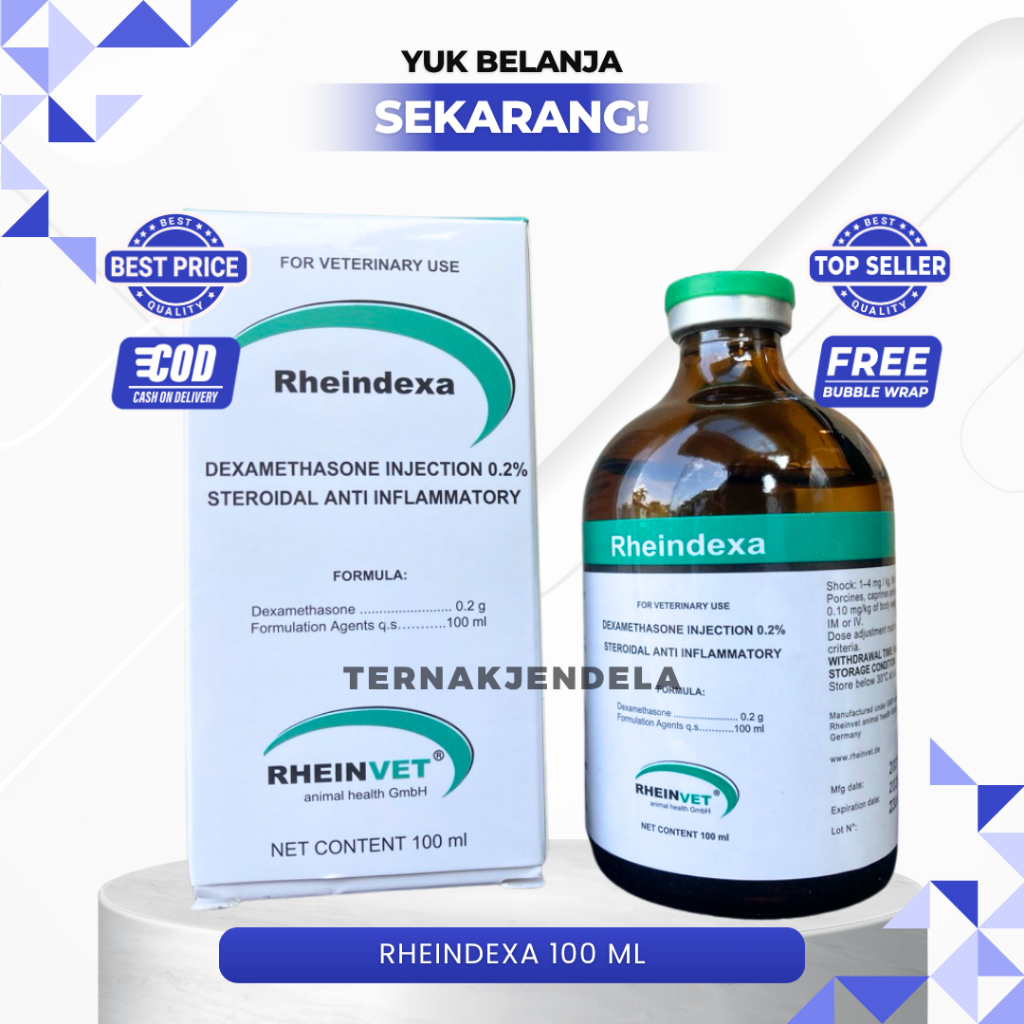 RHEINDEXA (Dexamethasone) Obat Bengkak dan Alergi Hewan | Antiinflamasi
