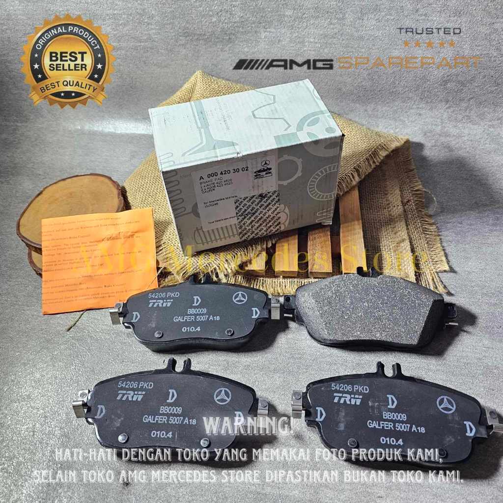 A0004203002 KAMPAS REM DEPAN MERCEDES W117 W156 W176 W246 CLA GLA