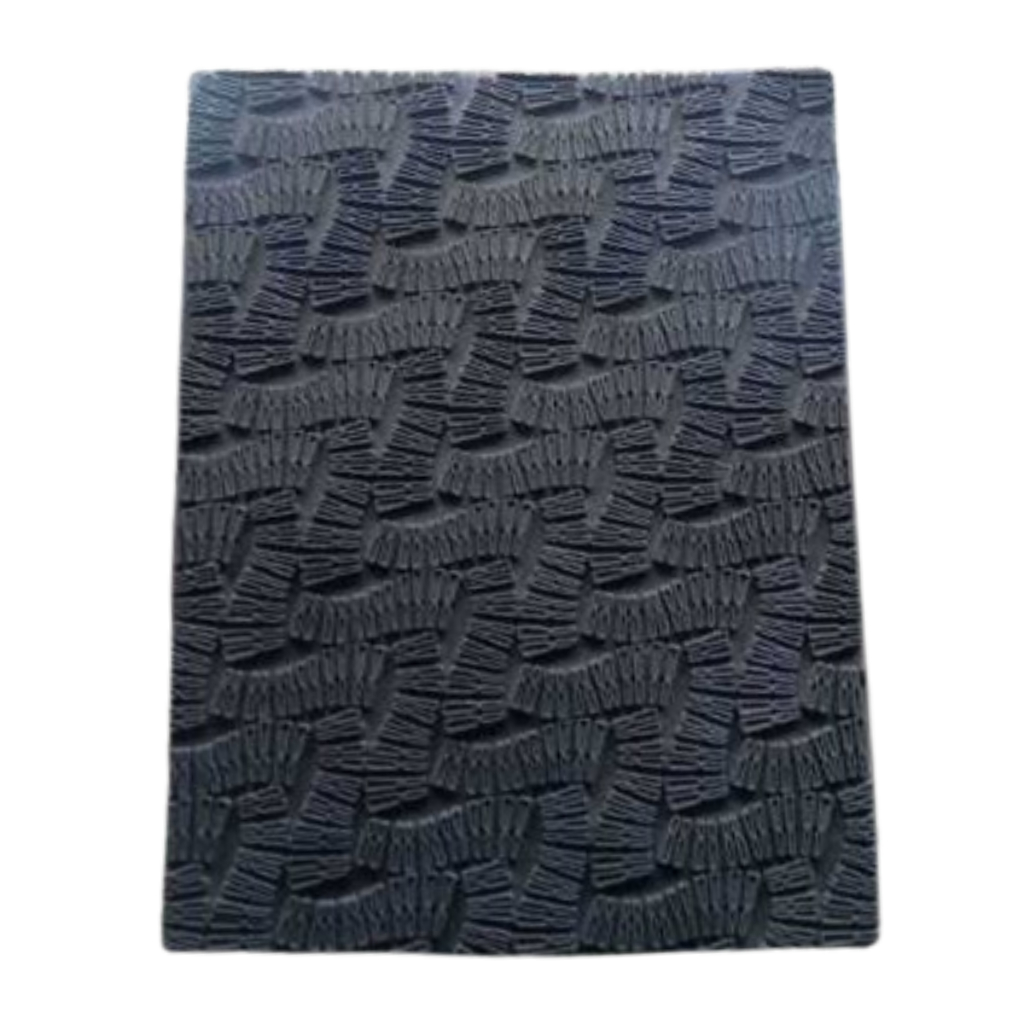 Outsole sol lembaran karet mentah sandal sepatu motif hitam P 32 Cm X L 25 Cm X 5 mm