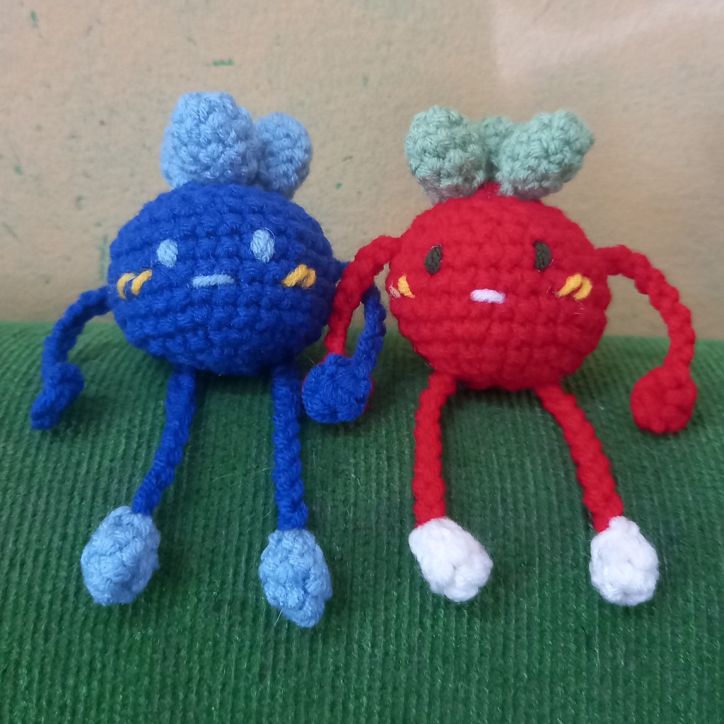 Fruit & Veggie Monster Keychain