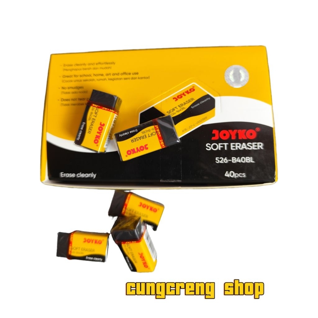 

Penghapus Joyko stip hitam B40bl