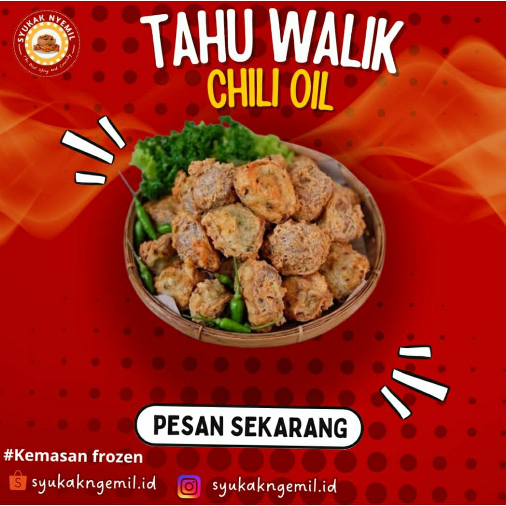 

READY Tahu Walik Frozenfood | Isian 7 pcs | Free Chilioil | Isian Daging Pilihan | Cemilan Frozen Halal