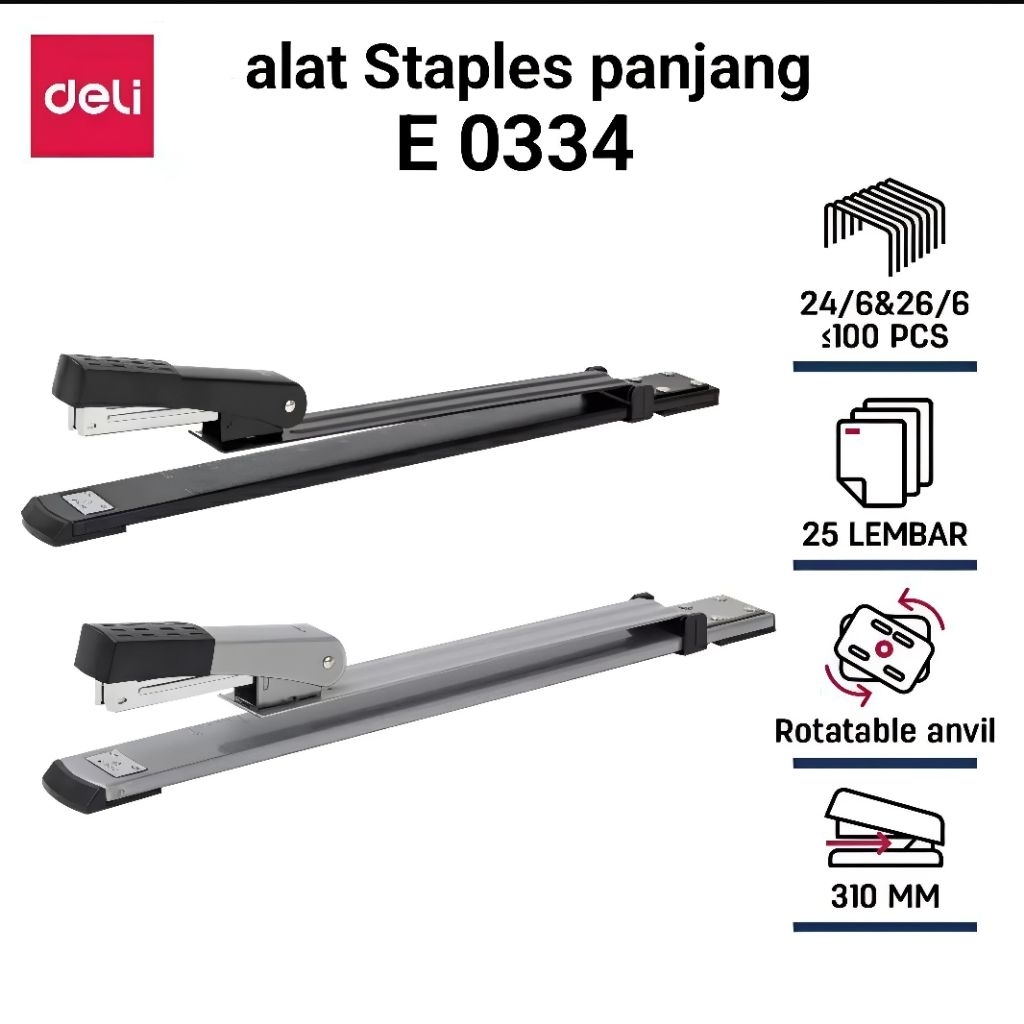 

Staples Jilid Buku Panjang Deli E0334