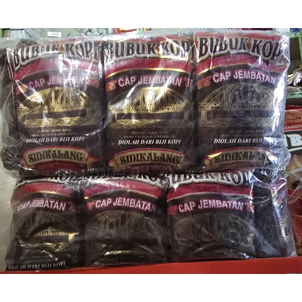 

[PACK ISI 10PCS] KOPI JEMBATAN / KOPI HITAM BUBUK ROBUSTA ARABICA