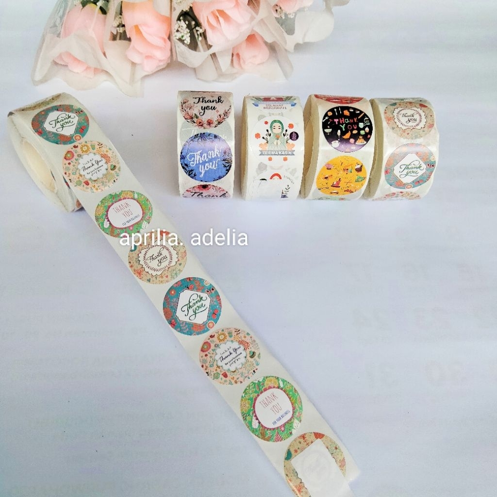 

(isi 10 biji) STIKER THANK YOU/STIKER TRIMAKASIH