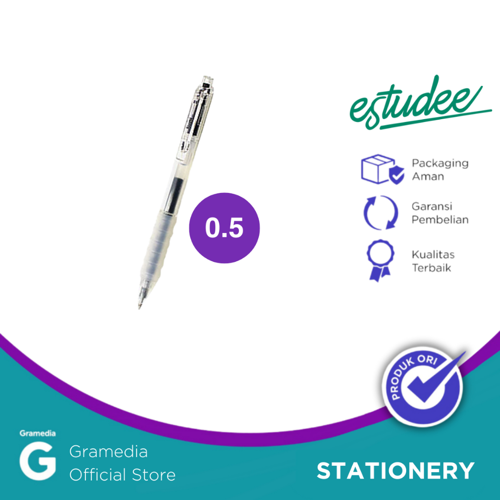 

Gramedia Pettarani - GELPEN ESTUDEE NAMI 0.5MM BLACK