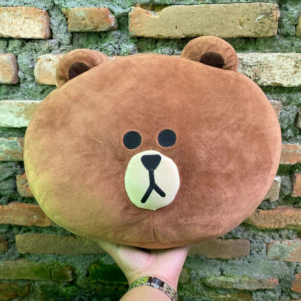 Bantal Brown Line Friends Bahan Miniso | Brown Line Friends Pillow