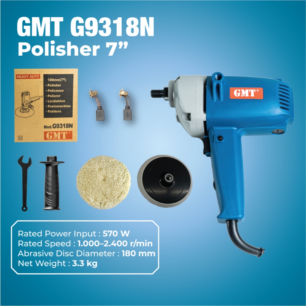 GMT Mesin Poles G 9318 N Polisher 180mm