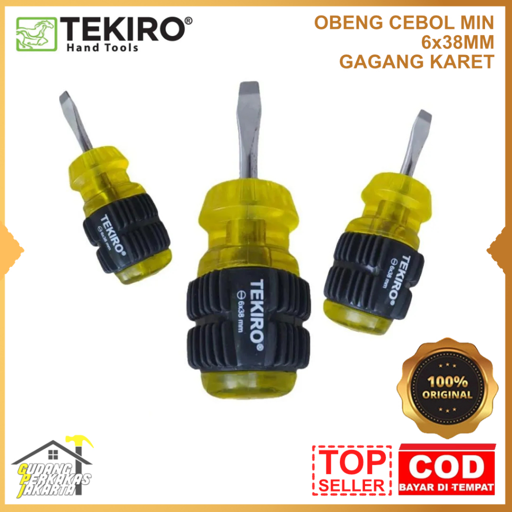 TEKIRO OBENG KECIL CEBOL MINUS (-) 38MM ORIGINAL