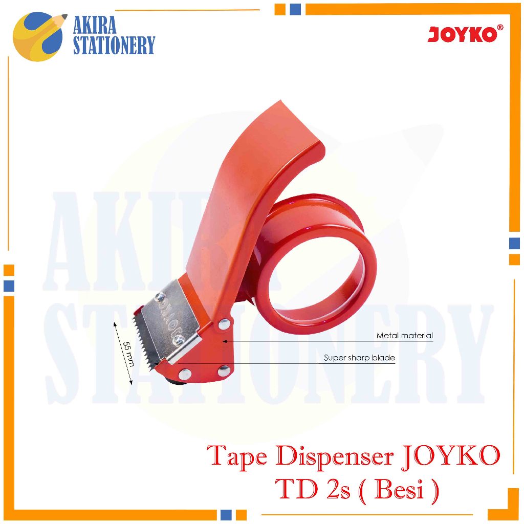 

Tape Dispenser JOYKO TD 2S in Lakban [ Besi ] / Tempat Isolasi Lem TD-2S / Tape Cutter Solatip Besar TD2S - 48 mm ( PCS )