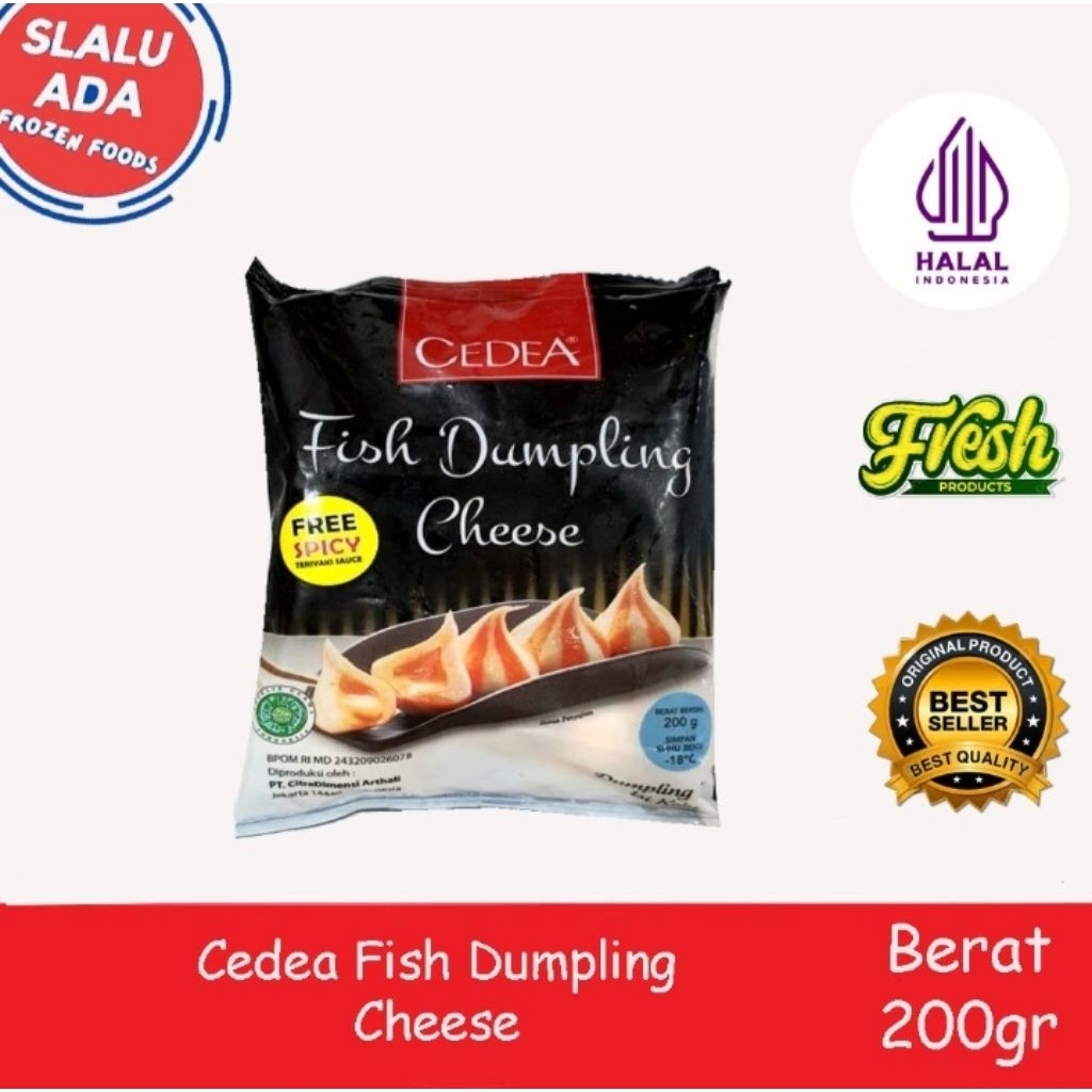 

Cedea Fish Dumpling Cheese 200gr Olahan Ikan dan Keju Halal
