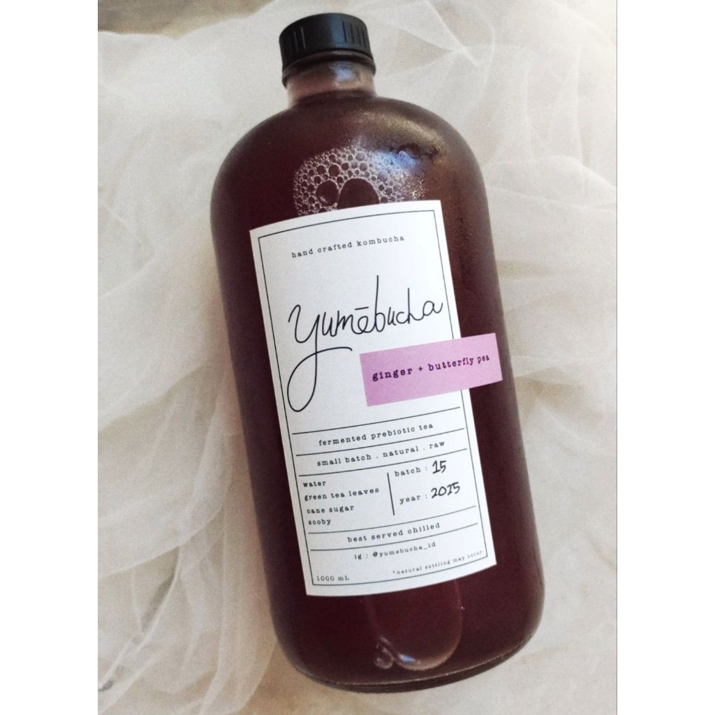 

Yumebucha Ginger Butterfly Pea Soda Kombucha