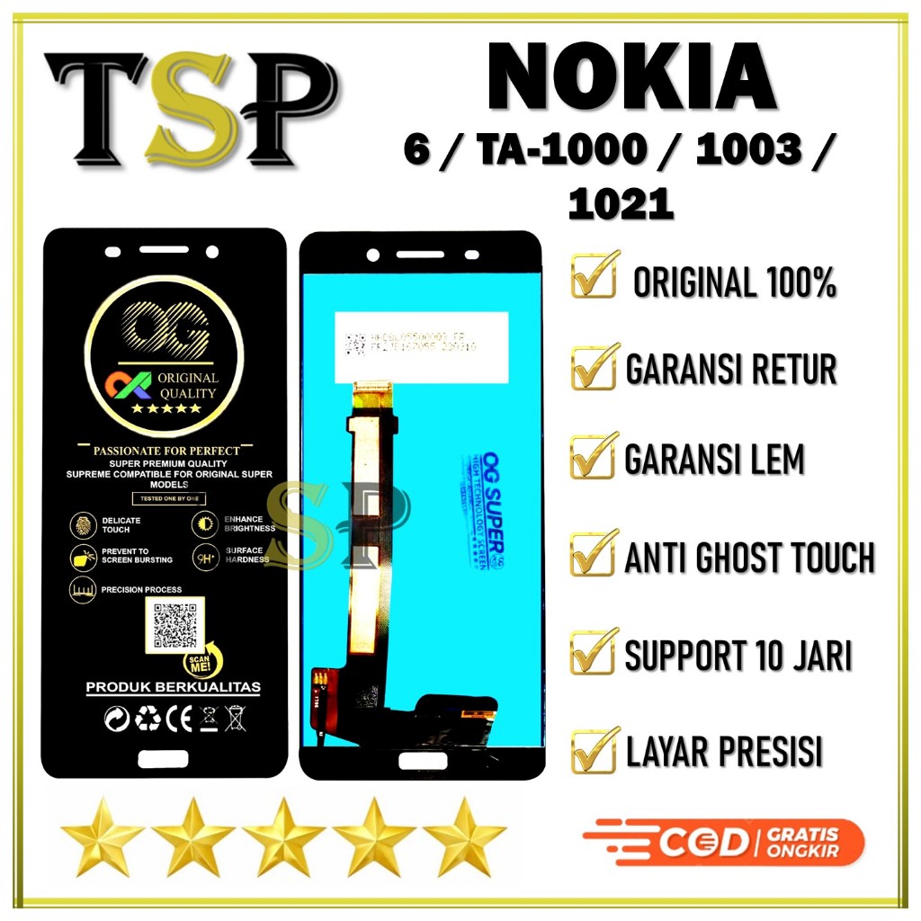 LCD TOUCHSCREEN NOKIA 6 / TA-1000 / 1003 / 1021 ORIGINAL