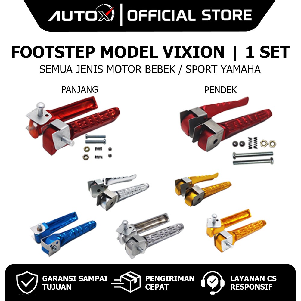Footstep Belakang Untuk Jupiter MX Z Z1 & Vega R ZR RR & RX King & Vixion New NVA NVL OId & F1ZR & F