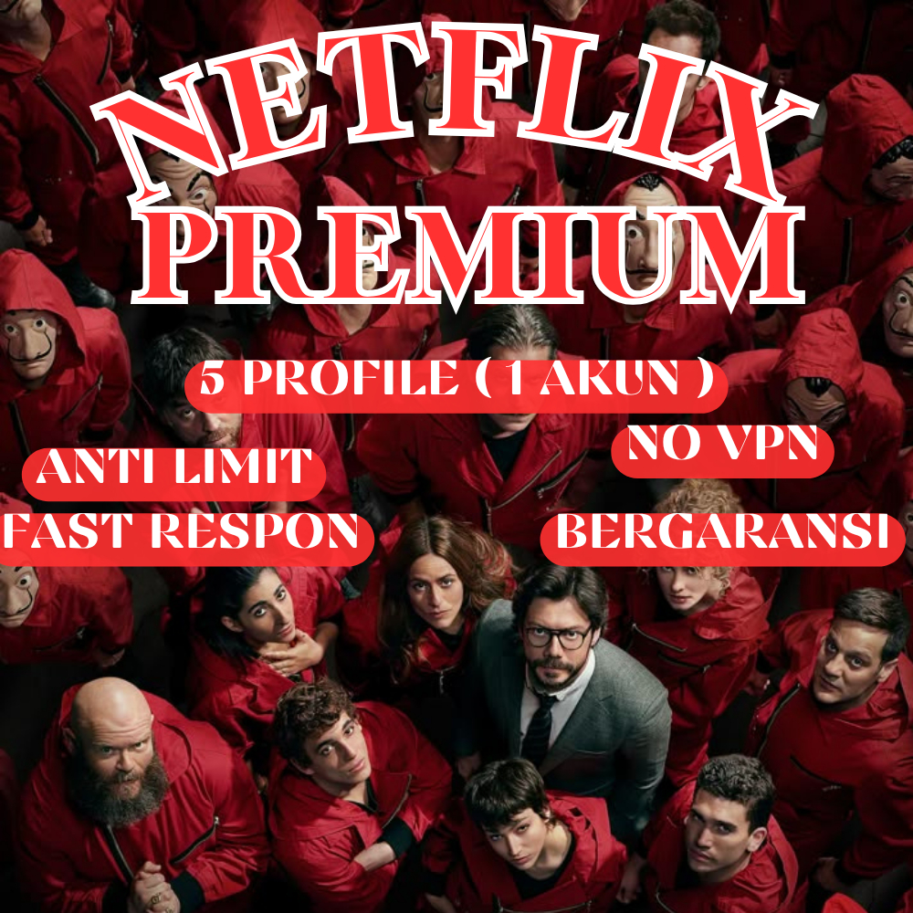 NETFLIX 1 AKUN 5 PROFILE FULL GARANSI FAST RESPONSE