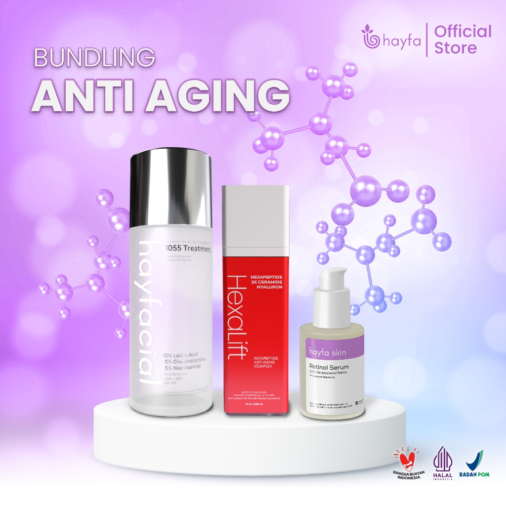 Hayfa Skincare Expert Set - Anti Aging, Acne Scars, Melasma & Brightening Package