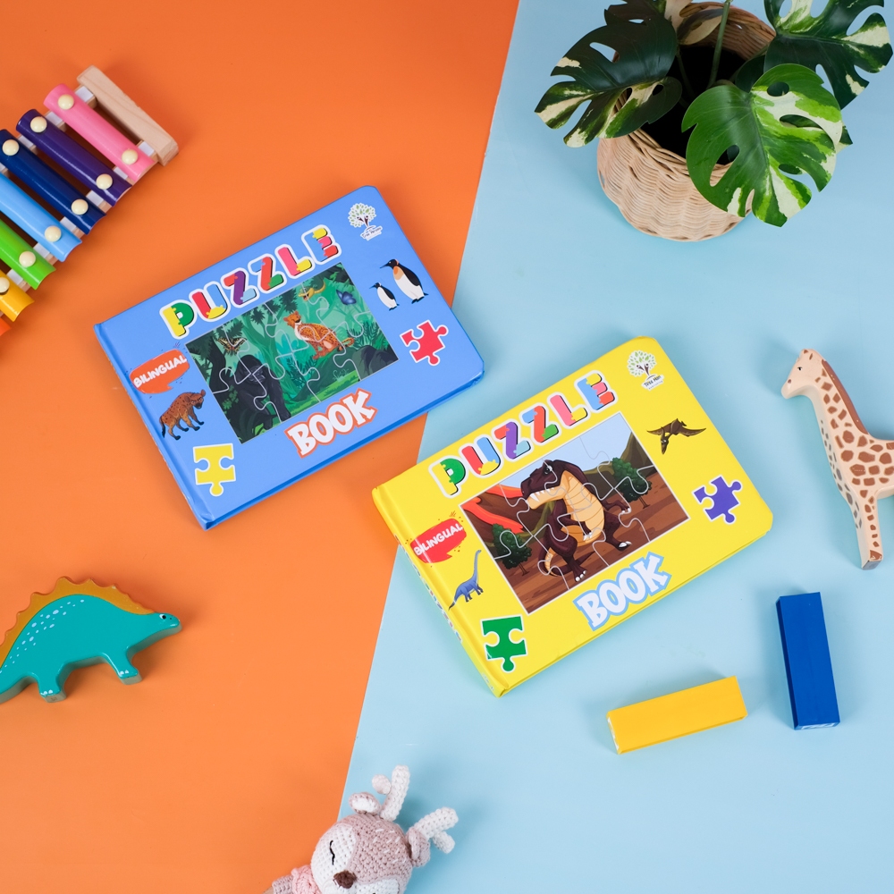 PAKET PUZZLE BOOK LANGUNG DAPAT 2 BUKU PUZZLE / PAKET PUZZLE BOOK DINO & WILD LIFE / PAKET BUKU EDUK