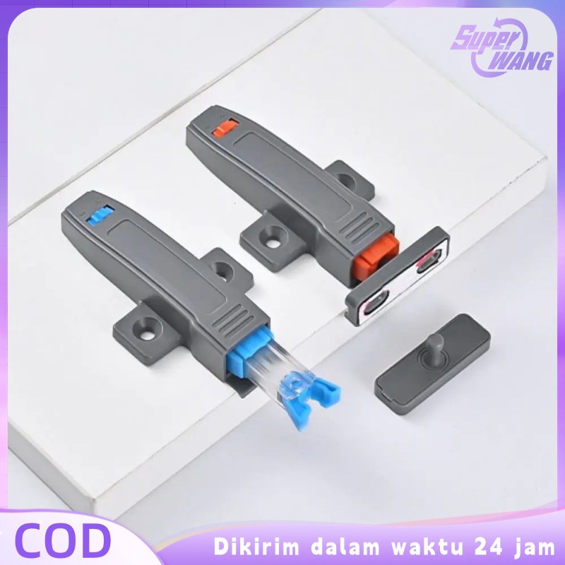 1set Push Open Pintu Lemari Pembuka Pintu Lemari Rebound Push Open Magnet Push To Open Pintu Lemari