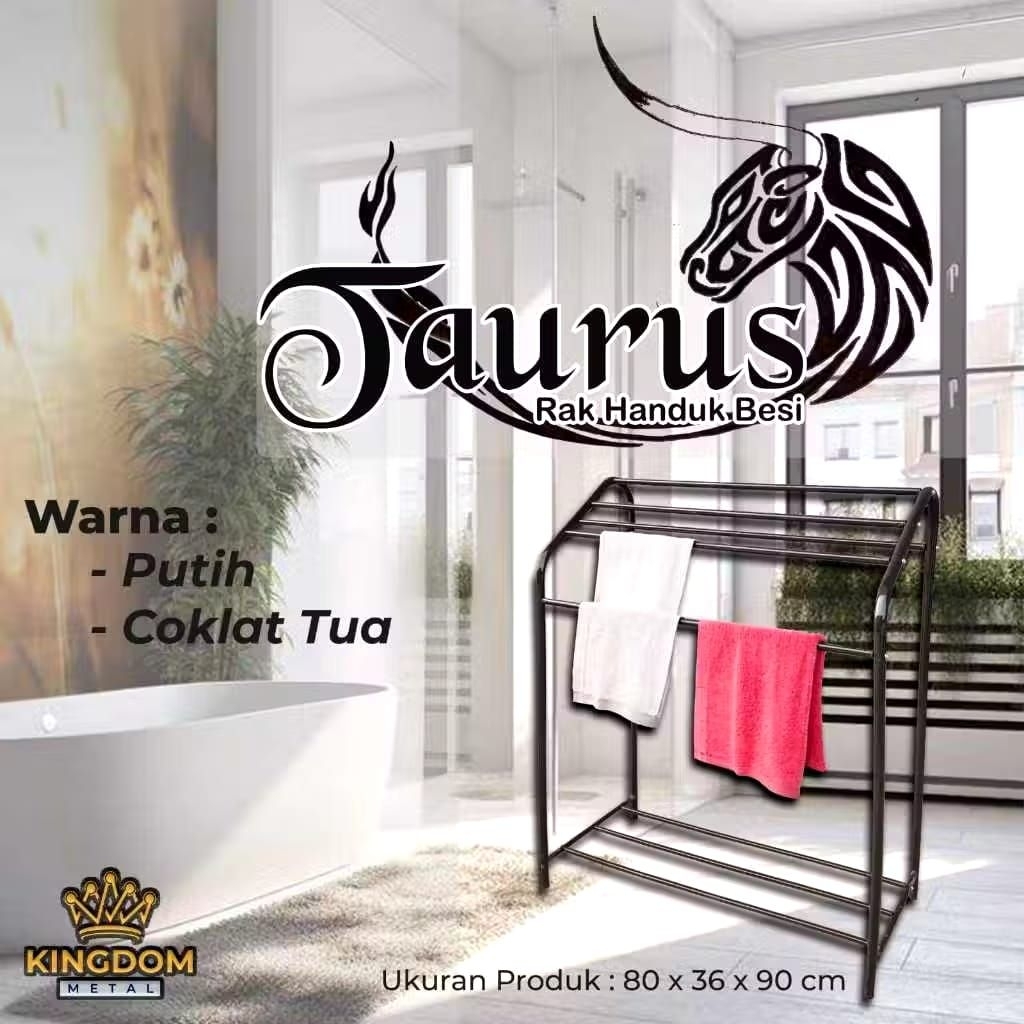 Rak Handuk Besi Taurus – Kingdom Metal (80 x 36 x 90 cm)