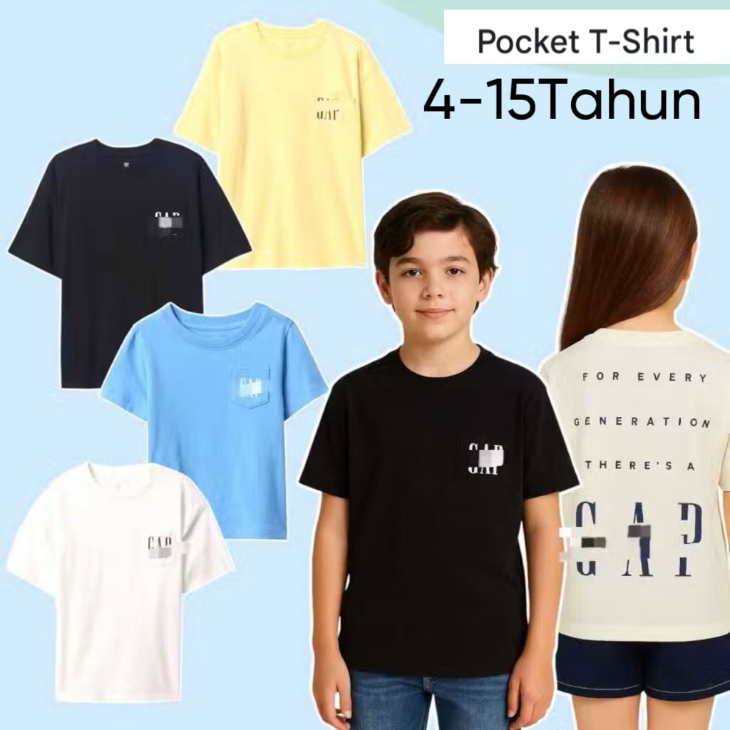Kaos Lengan Pendek Fashion Anak Laki Laki GK Branded Original 3355