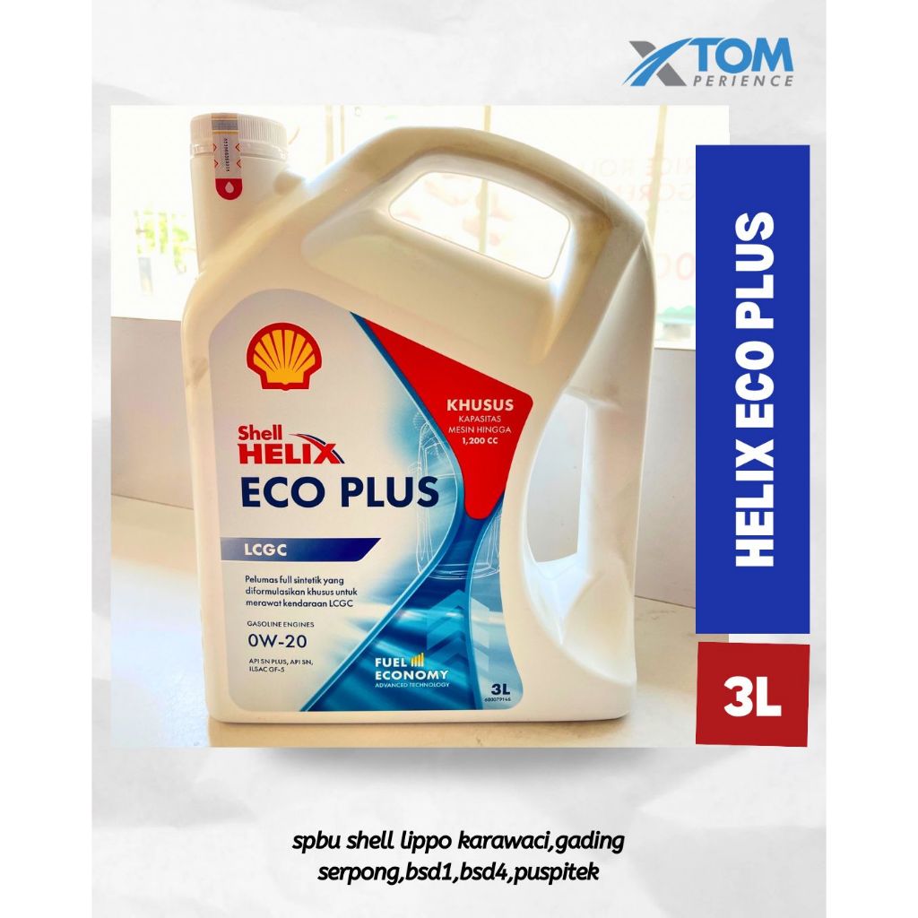 Shell helix eco plus 0w-20 3L