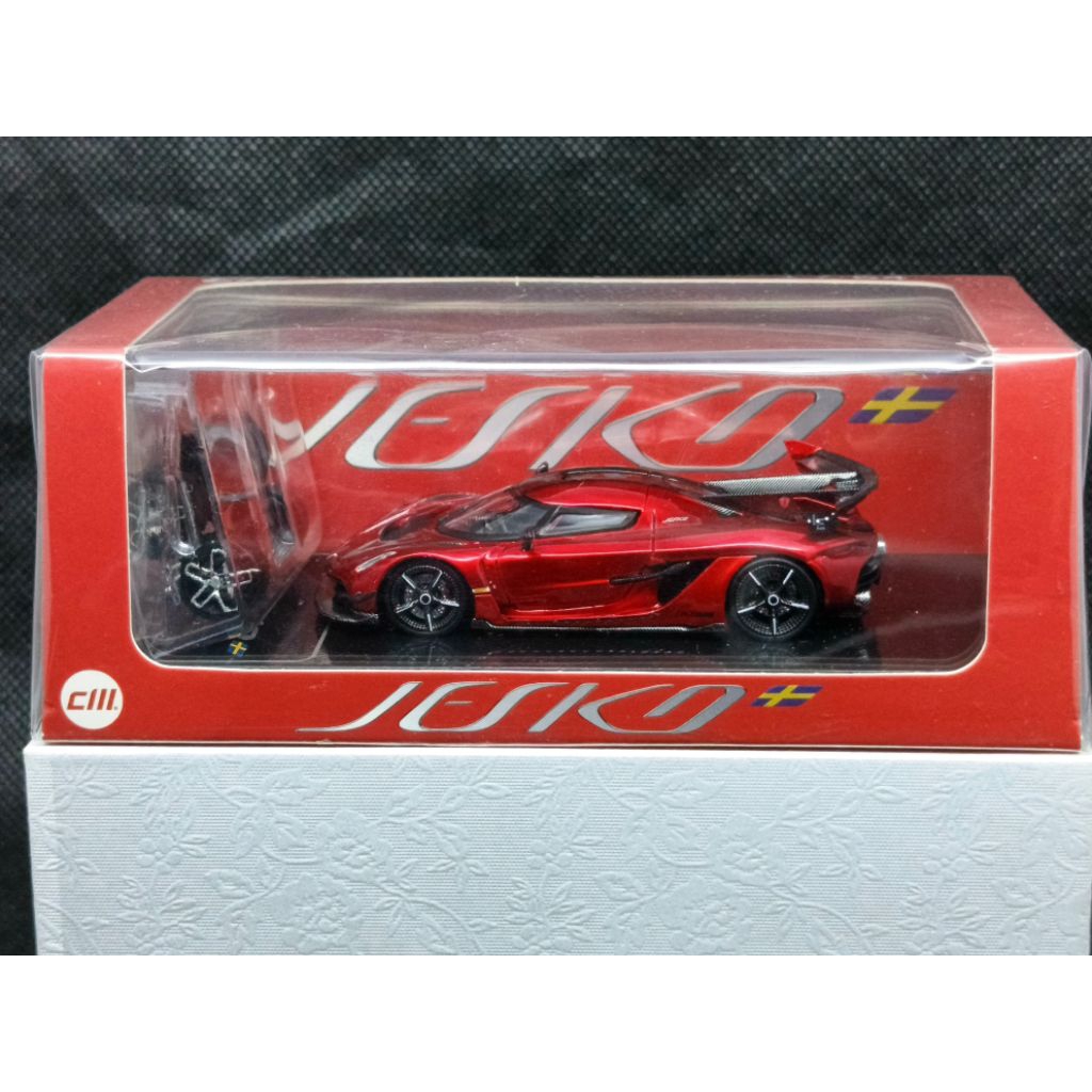 CM Model 1:64 Koenigsegg Jesko Attack Red Candy (sealed)