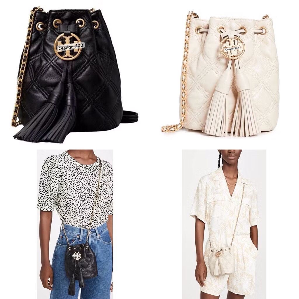 TAS WANITA TB FLEMING SOFT MINI STRAW BUCKET BAG ORIGINAL