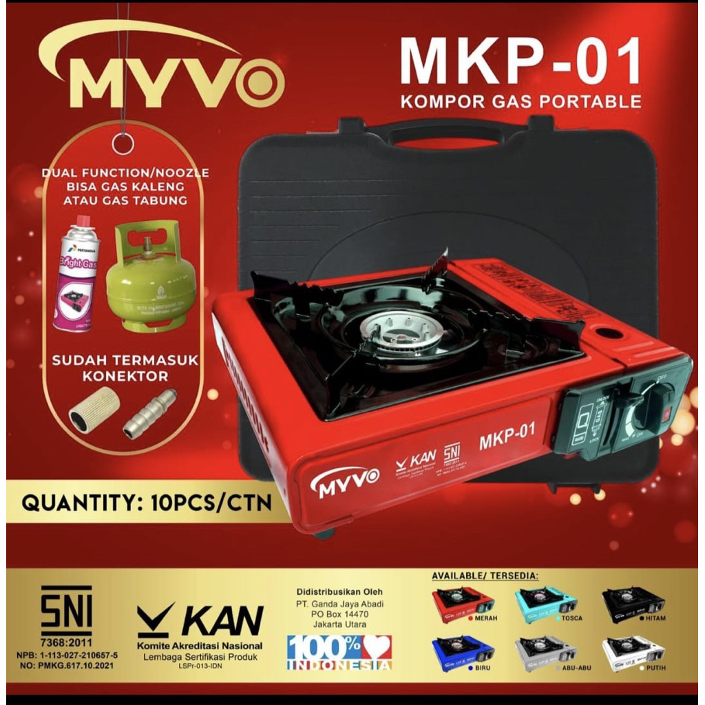 Kompor Portable MYVO 1 Tungku / Kompor Portable / Kompor BBQ