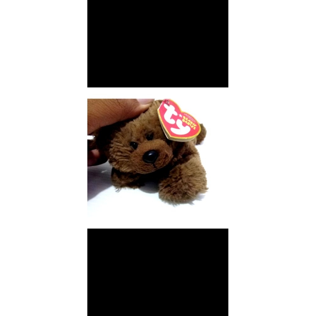 Beruang Logger Beanie Baby dari Ty.