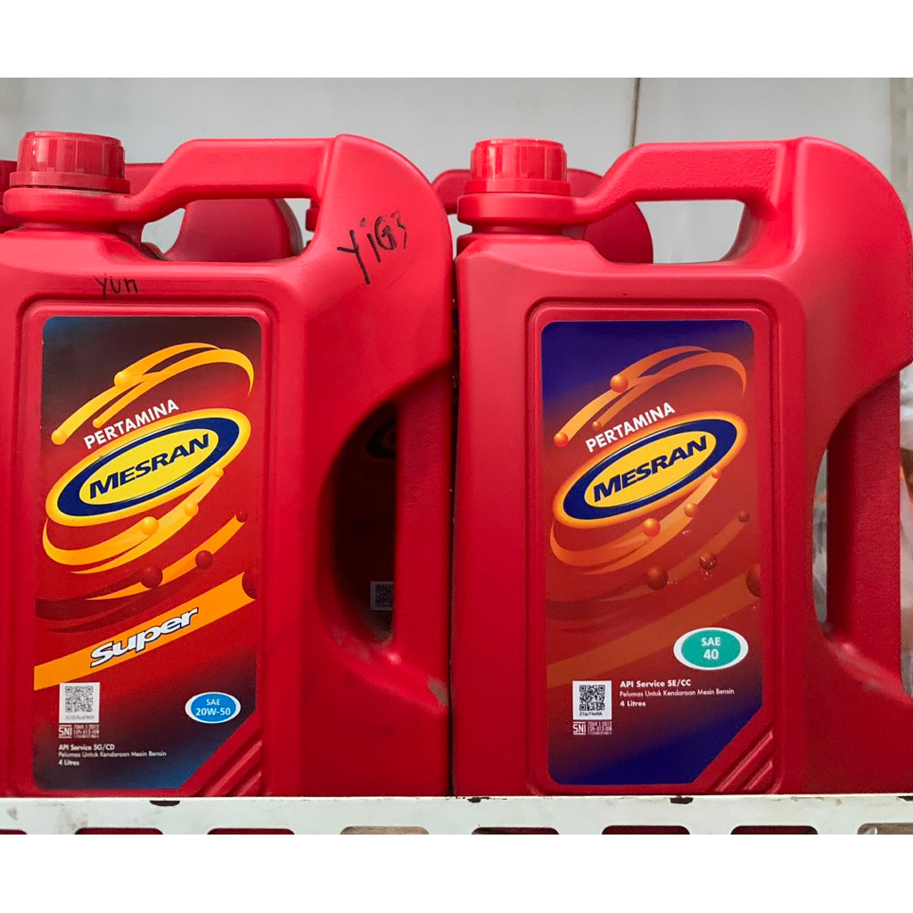 Oli Mesin Pertamina Mesran 4 Liter - 100% Original