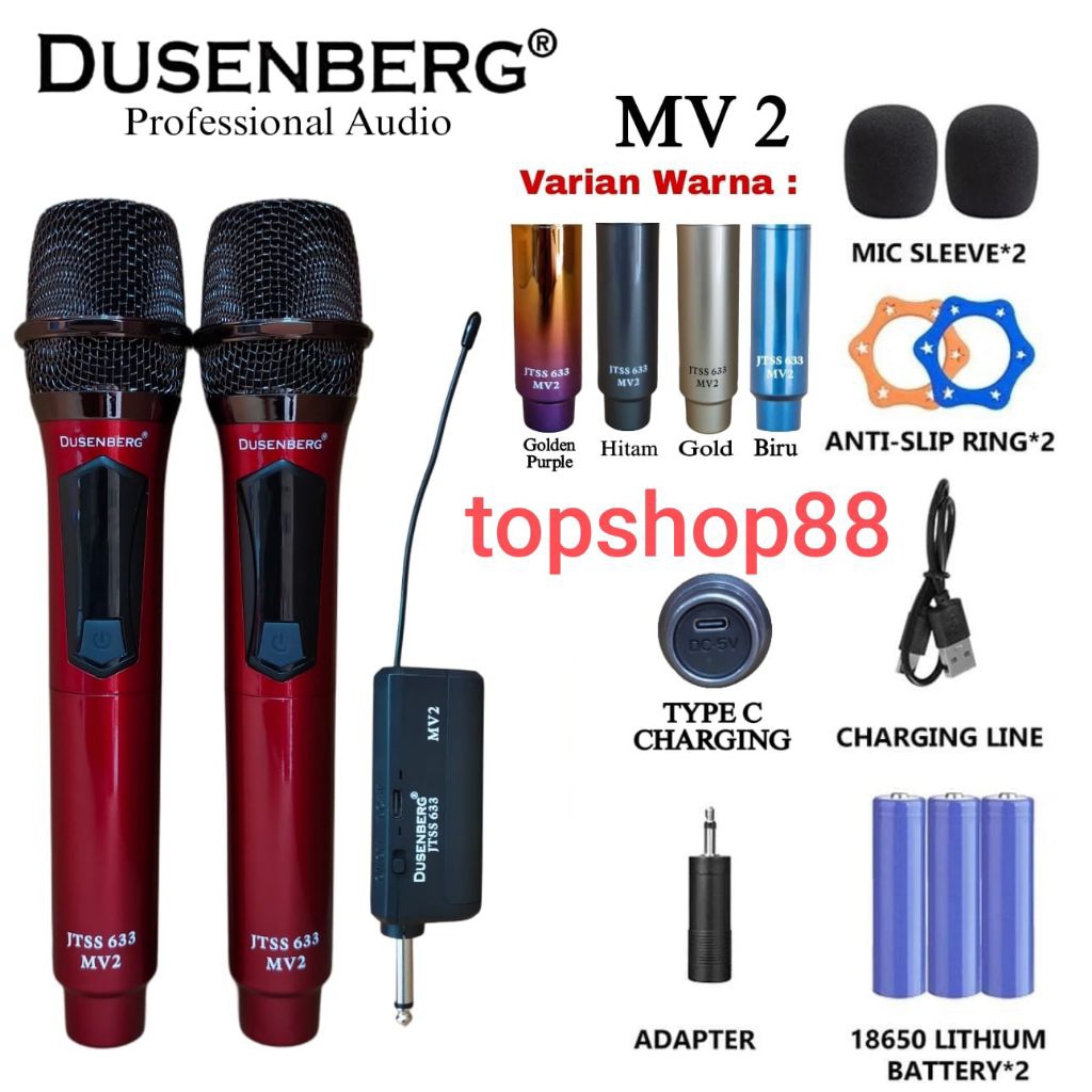 DUSENBERG JTSS 633 MV2 Microphone Wireless Handheld