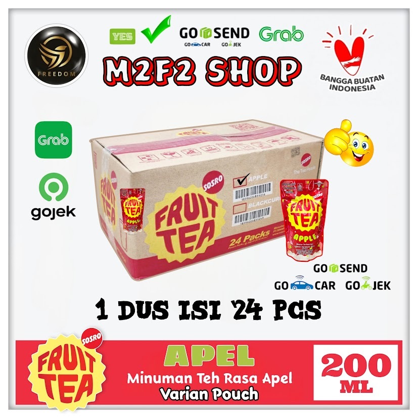 

Fruit Tea Pouch Apel | Apple - 200 ml Kemasan Karton (Khusus Bluebird/Gosend/Grab)